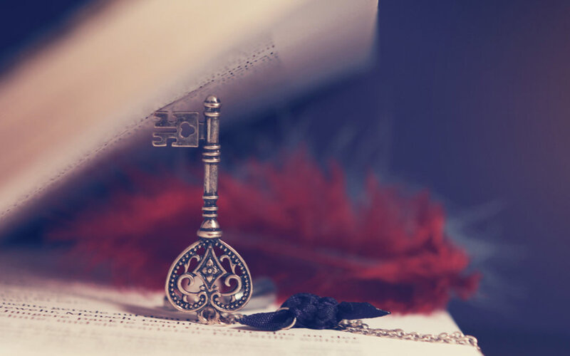Ornate Key on Book