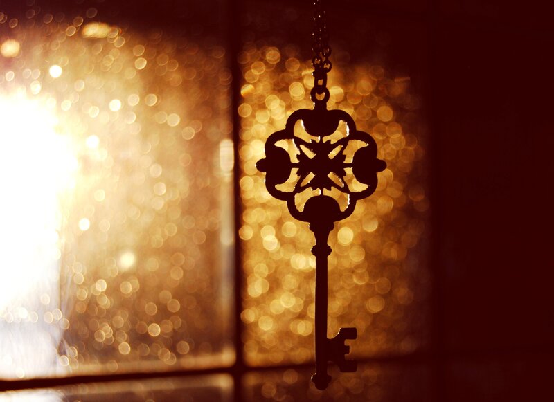 Ornate Key Silhouette