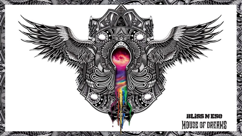 Ornate Keyhole with Wings — Black