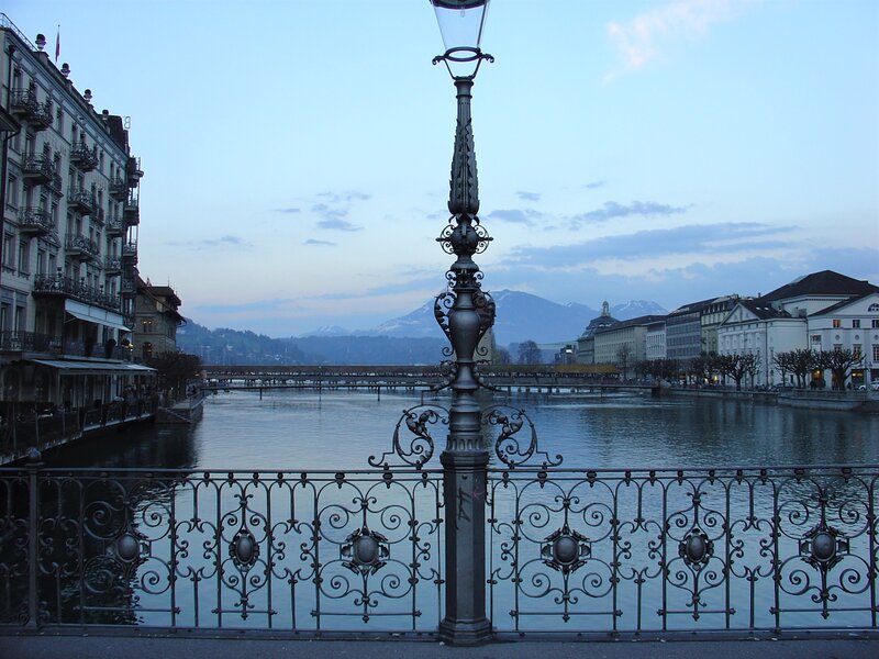 Ornate Lamp Post by River
