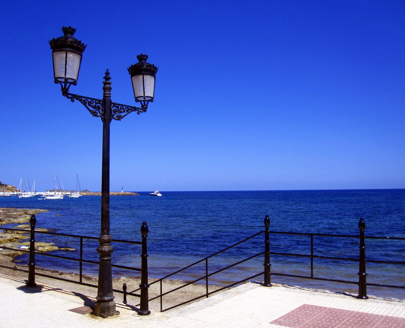 Ornate Lamp Post by Sea