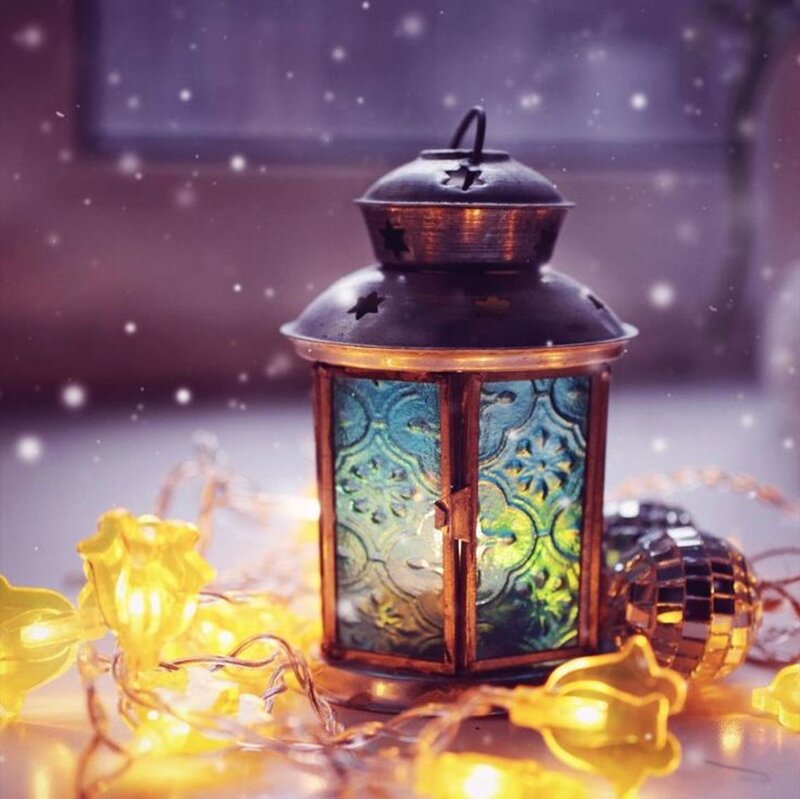 Ornate Lantern with Lights