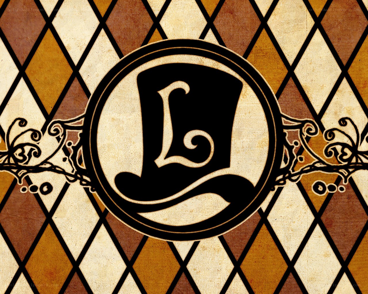 ornate letter L logo