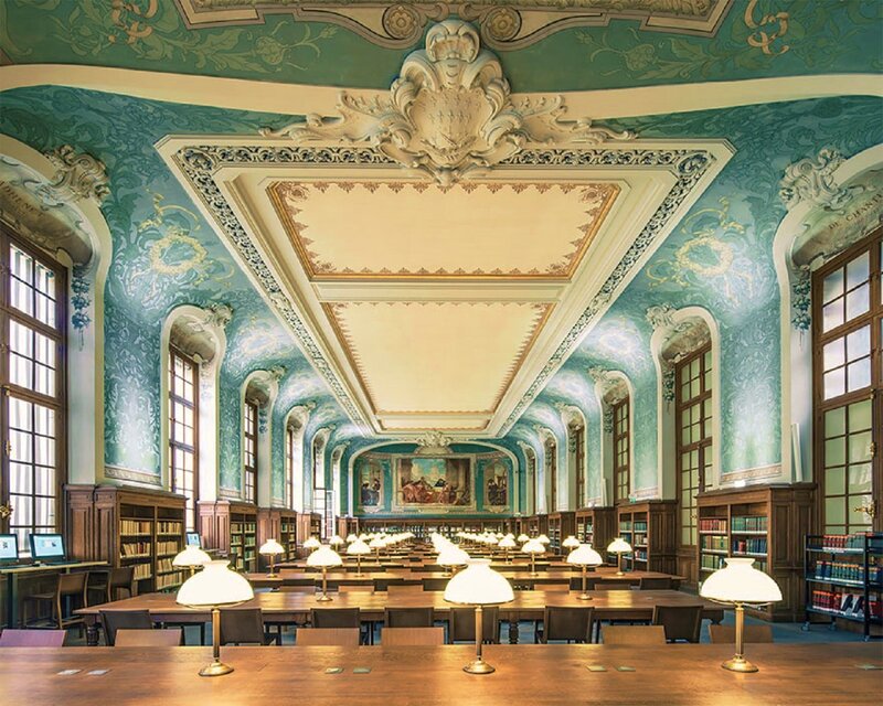 Ornate Library Hall — Green