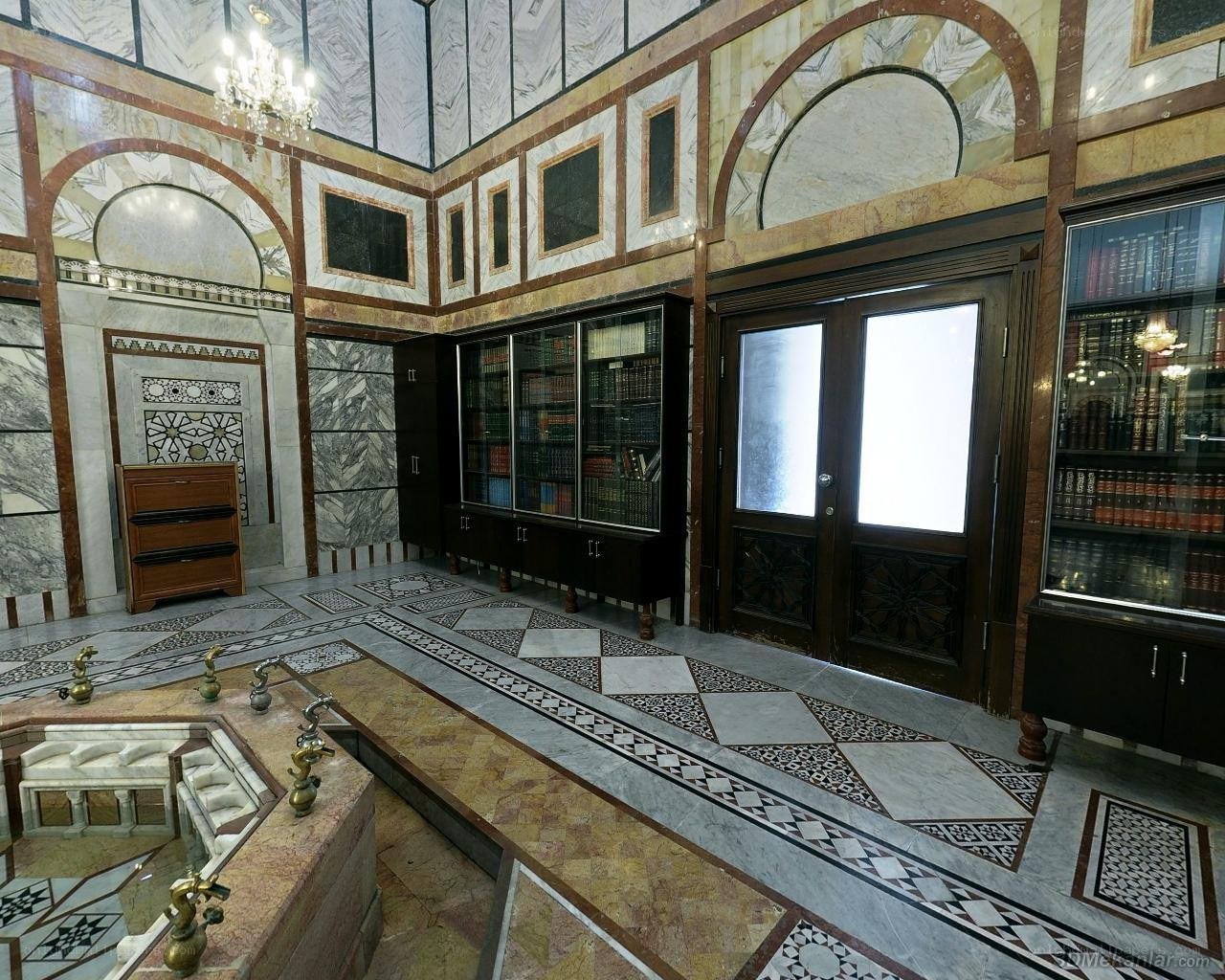 ornate library interior