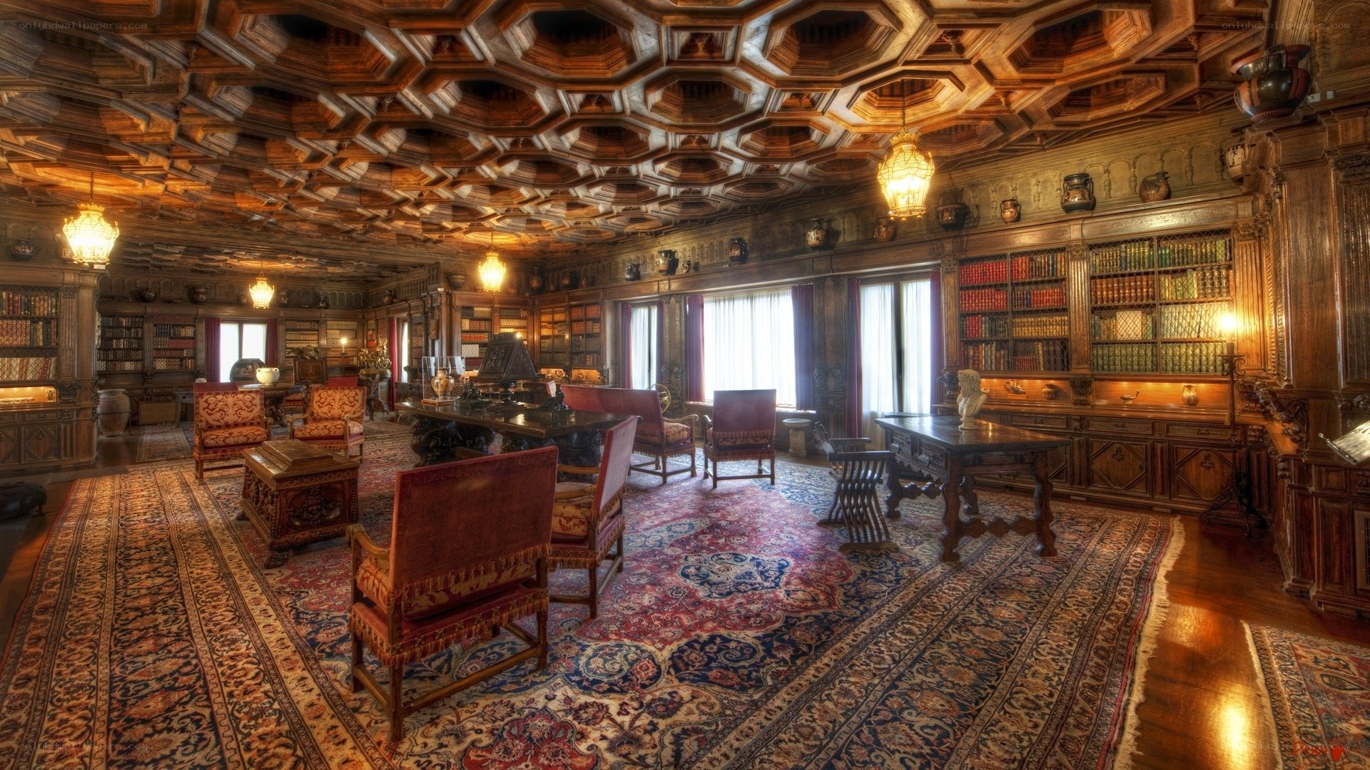 Ornate library room