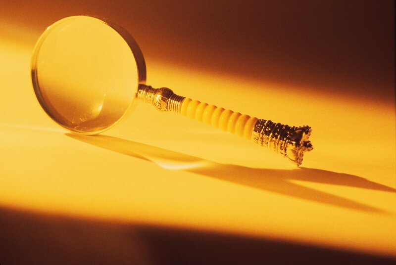 ornate magnifying glass