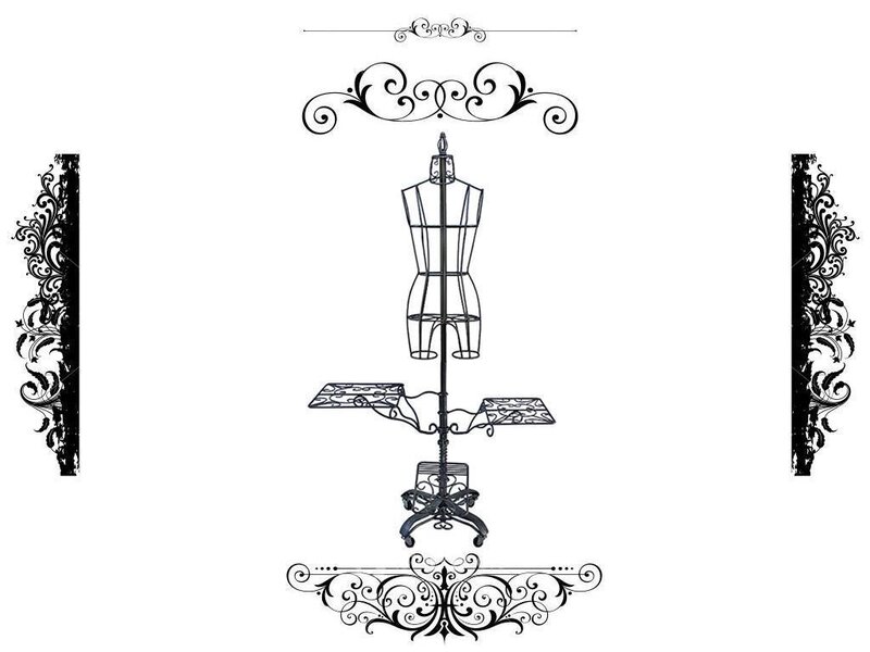 ornate mannequin stand