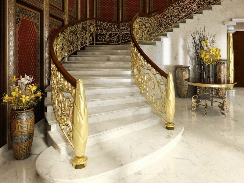 Ornate Marble Staircase