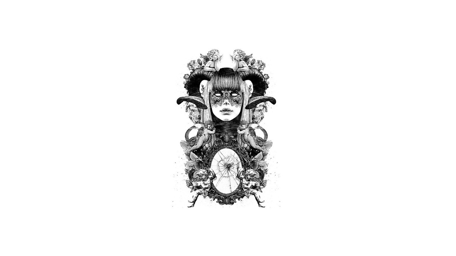 ornate mask illustration