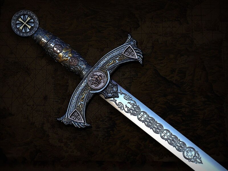 ornate medieval sword