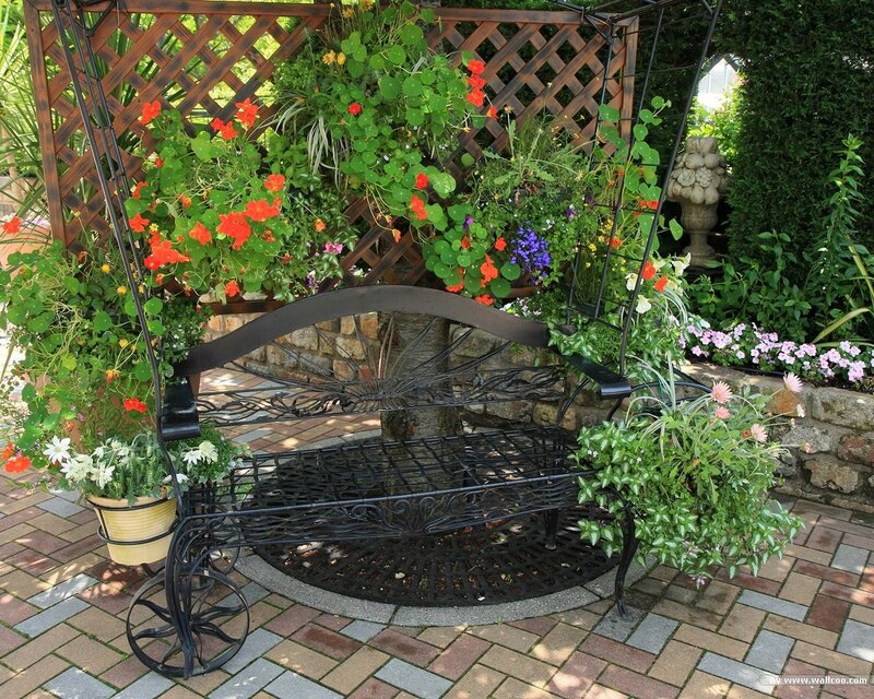 Ornate Metal Bench