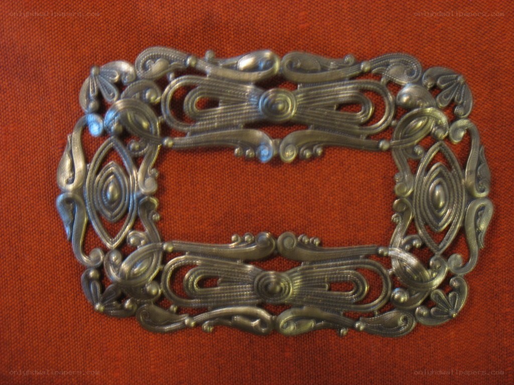 ornate metal buckle