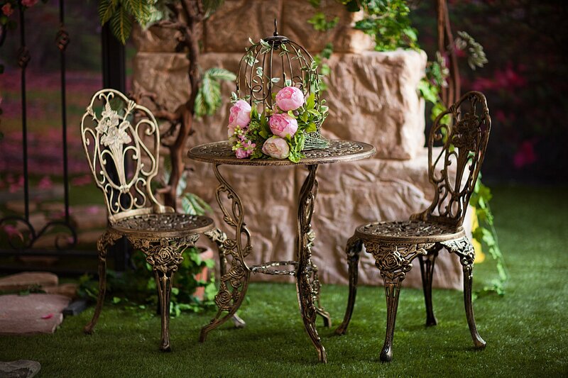 Ornate Metal Garden Set
