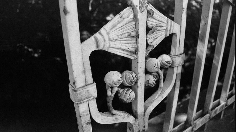 Ornate Metal Gate — Black