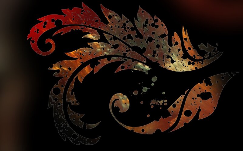 ornate metal leaf design