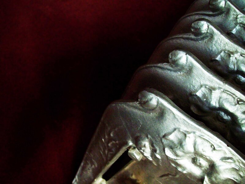 ornate metal radiator detail
