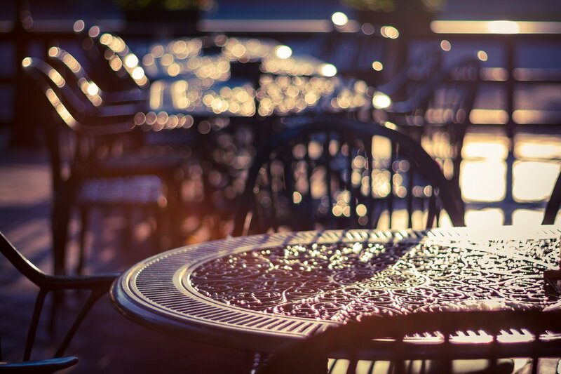 Ornate Metal Table
