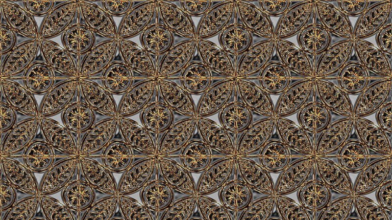 Ornate Metal Tile Pattern
