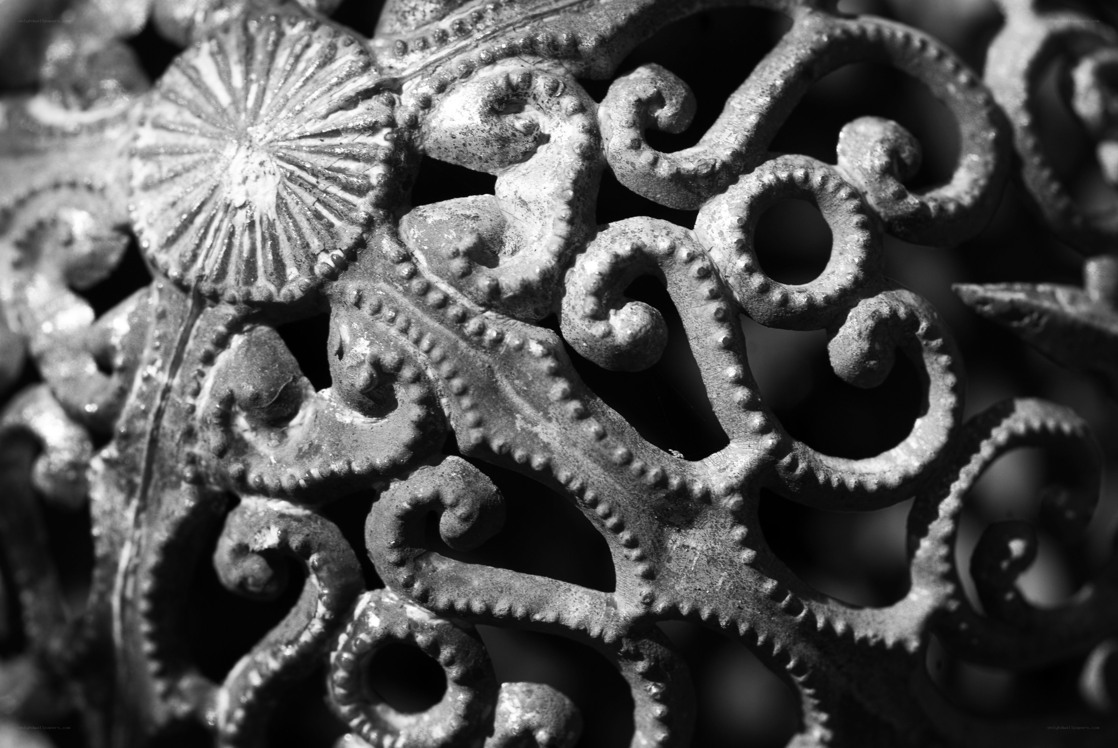 ornate metalwork detail