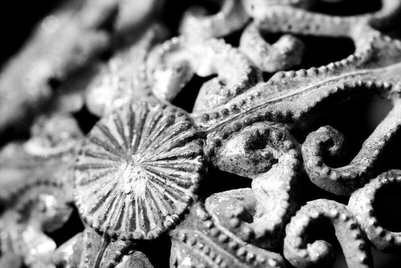 ornate metalwork detail