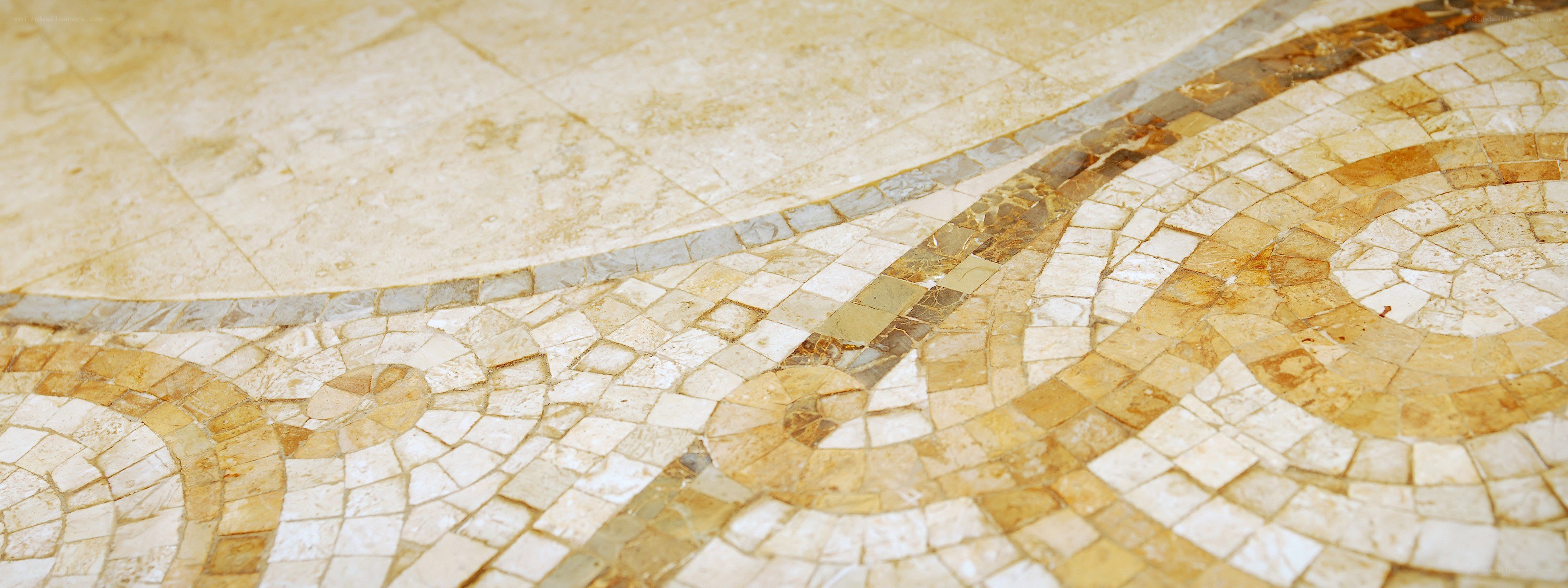 ornate mosaic floor design