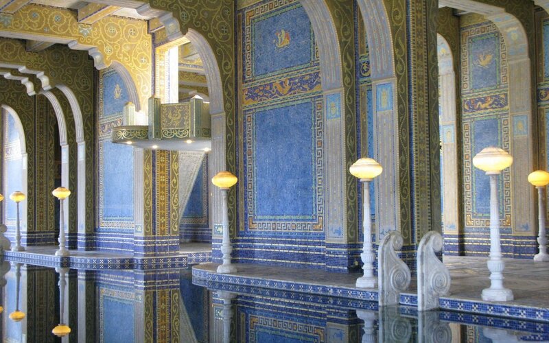 ornate mosaic pool interior