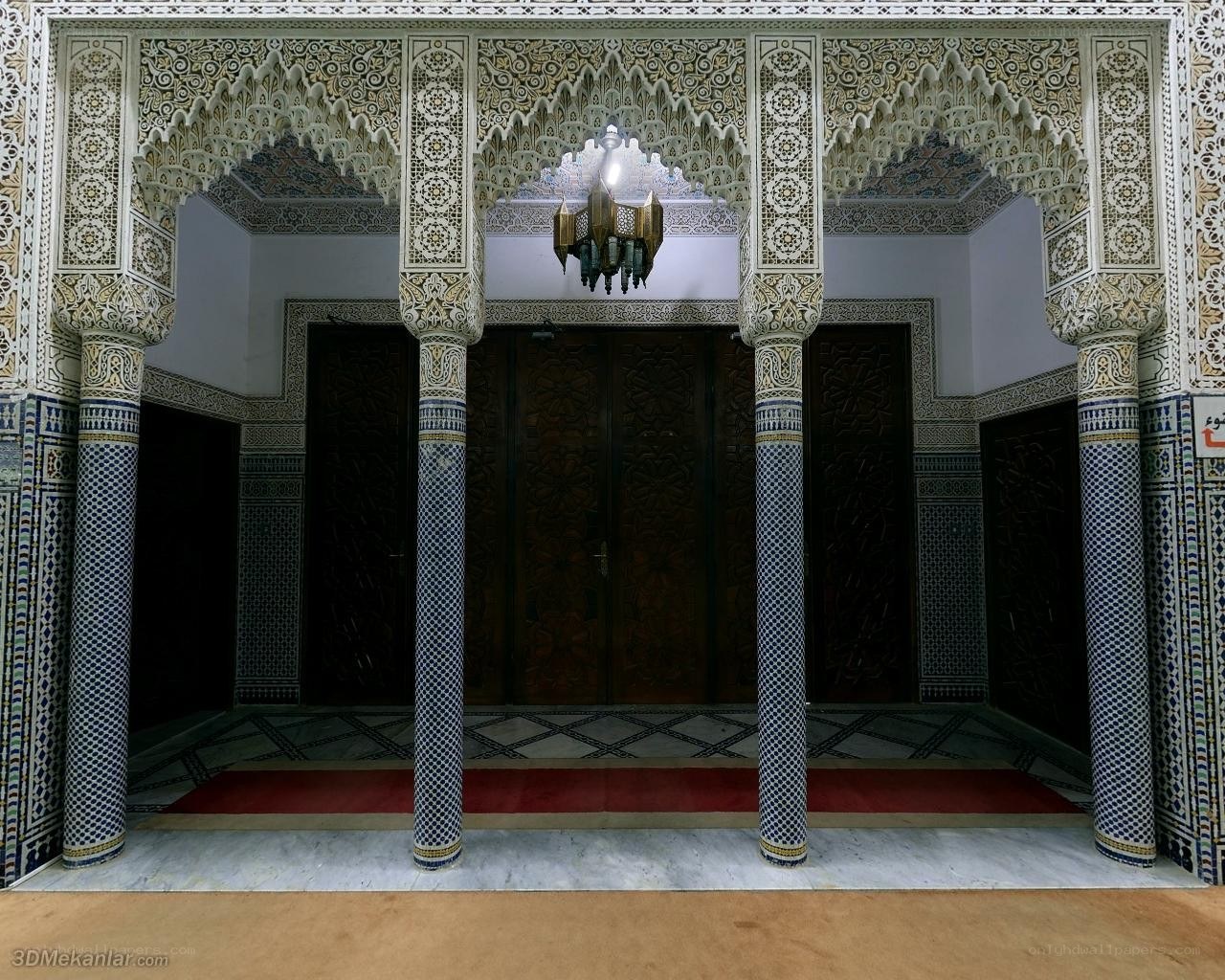ornate mosque interior