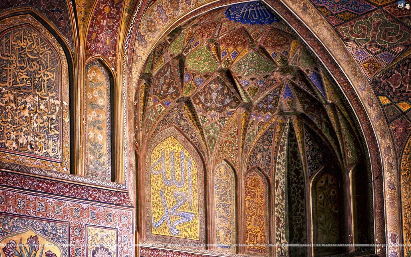 ornate mosque interior