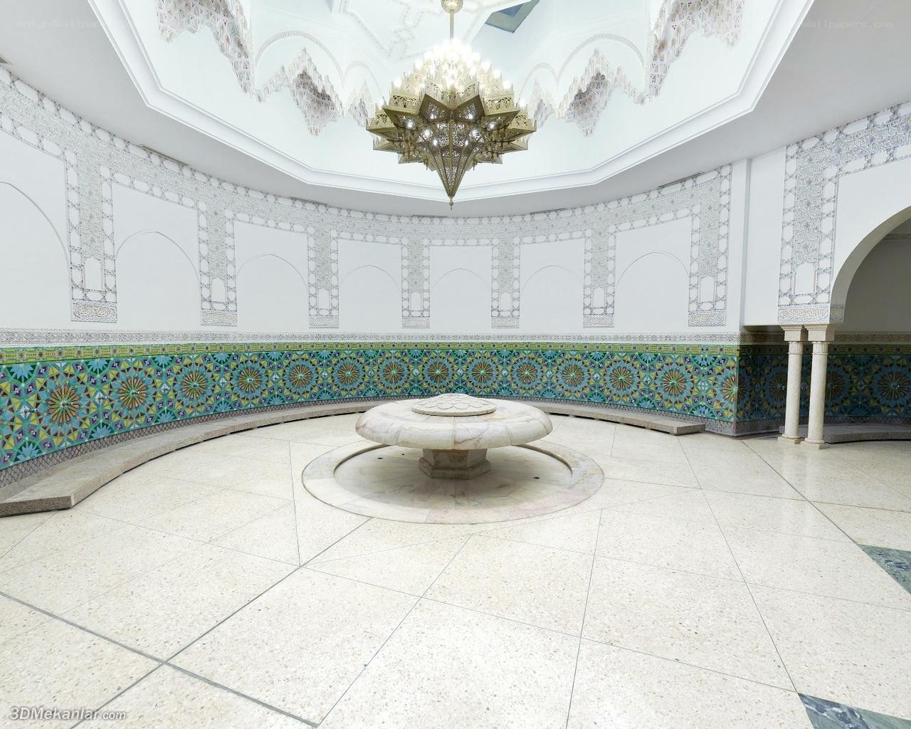 ornate mosque interior