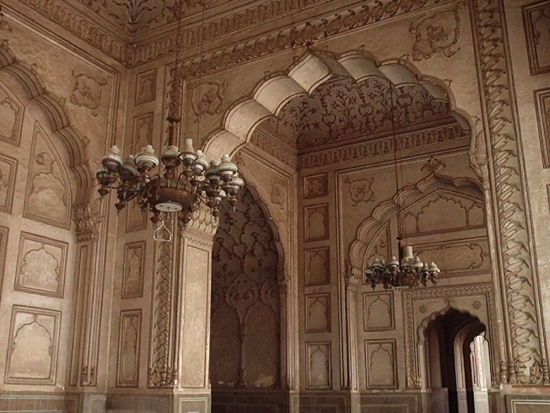 ornate mosque interior