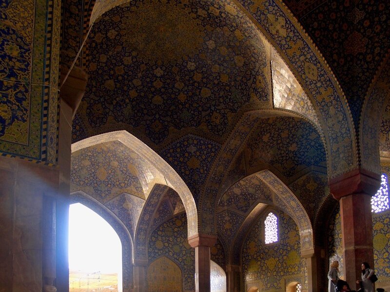 ornate mosque interior