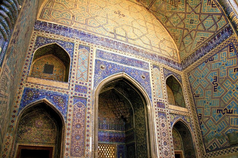 ornate mosque interior