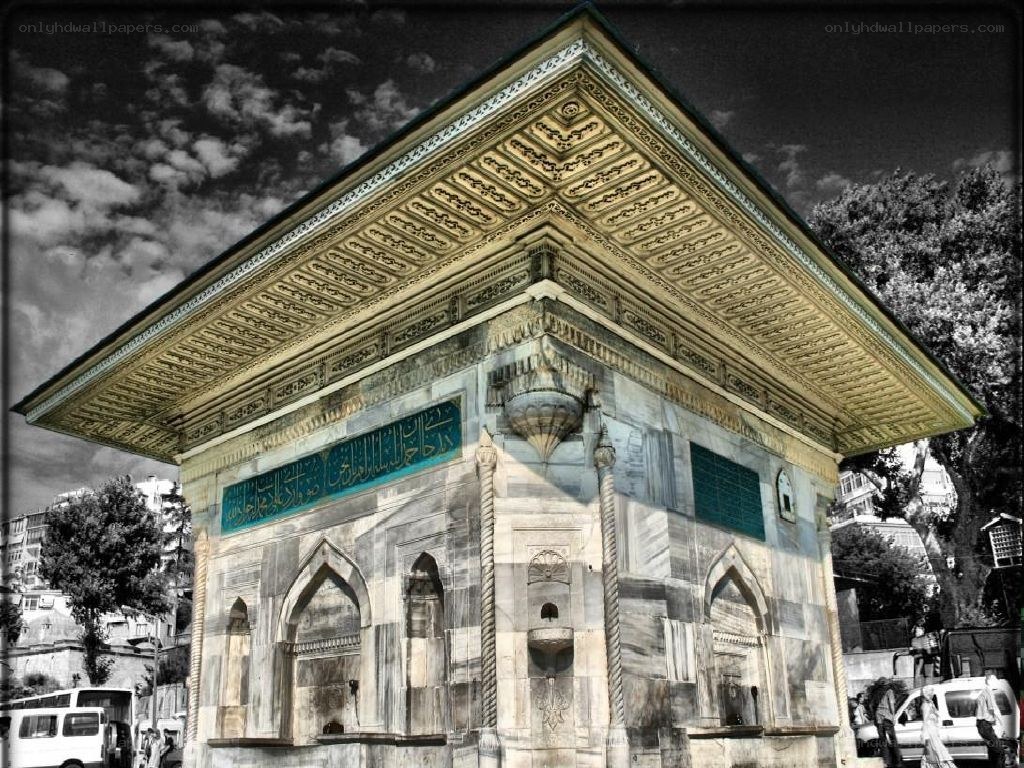 ornate mosque structure