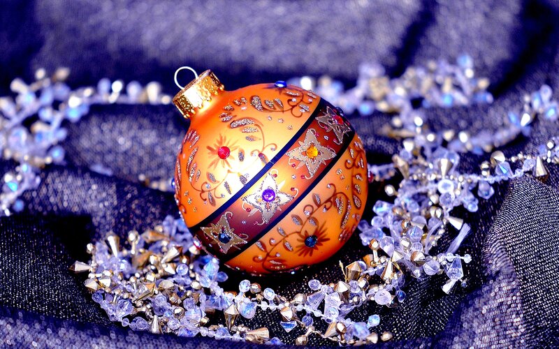 Ornate Orange Ornament