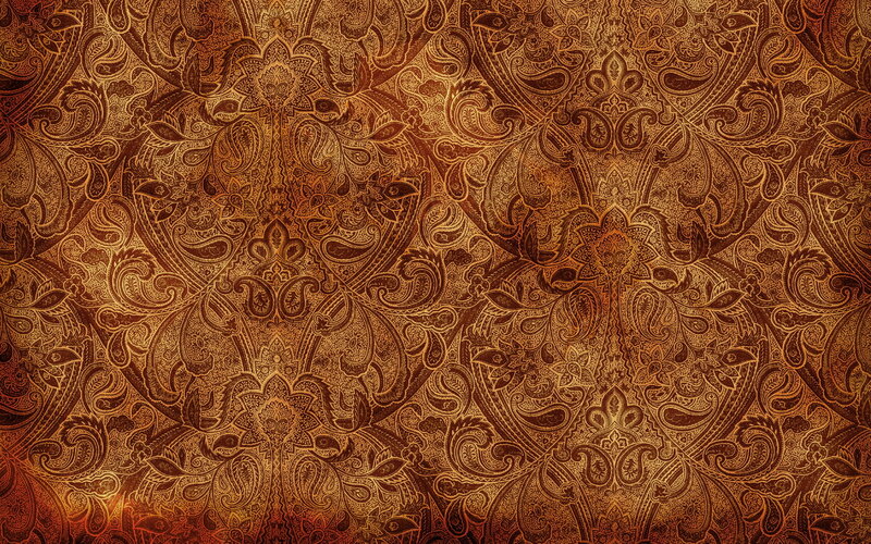 Ornate Paisley Pattern — Brown