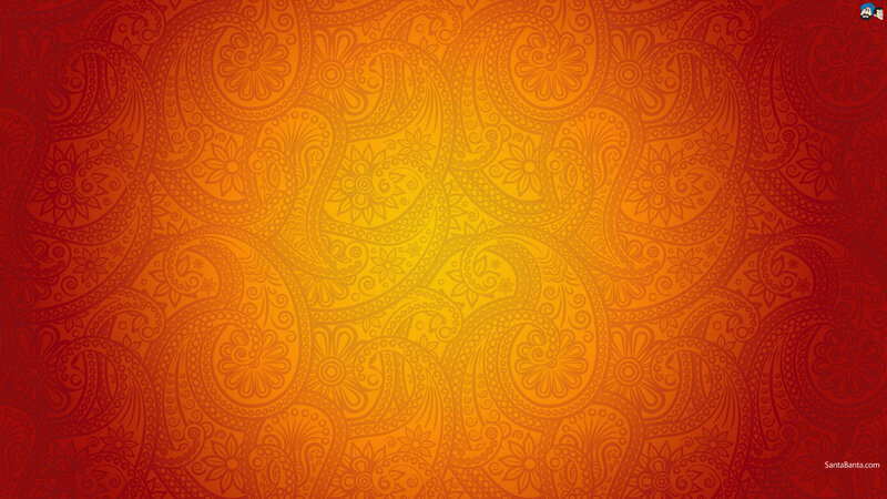 Ornate Paisley Pattern — Red, Warm