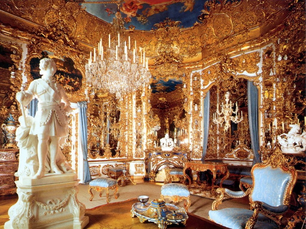 Ornate palace chamber interior