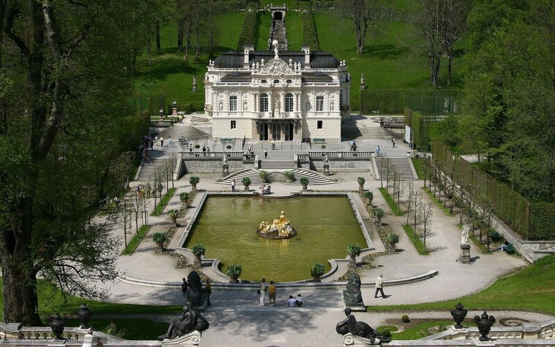 Ornate Palace Garden