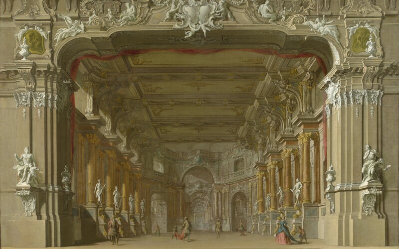 Ornate Palace Hall — Gold, Grand