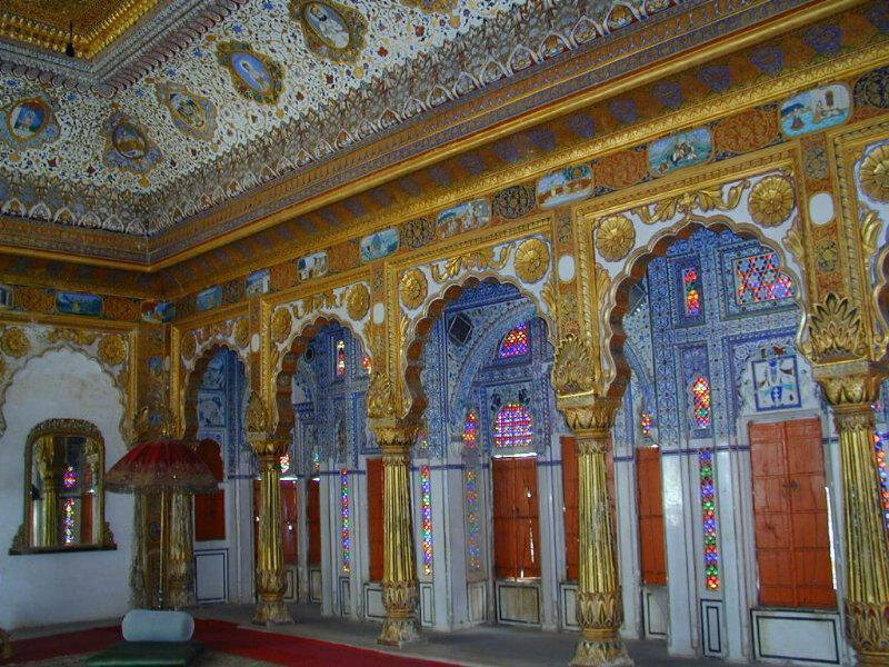 ornate palace hall interior