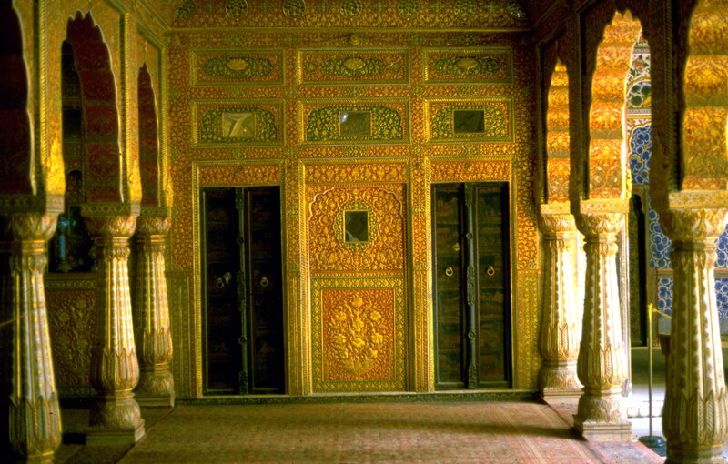 Ornate Palace Interior — Gold