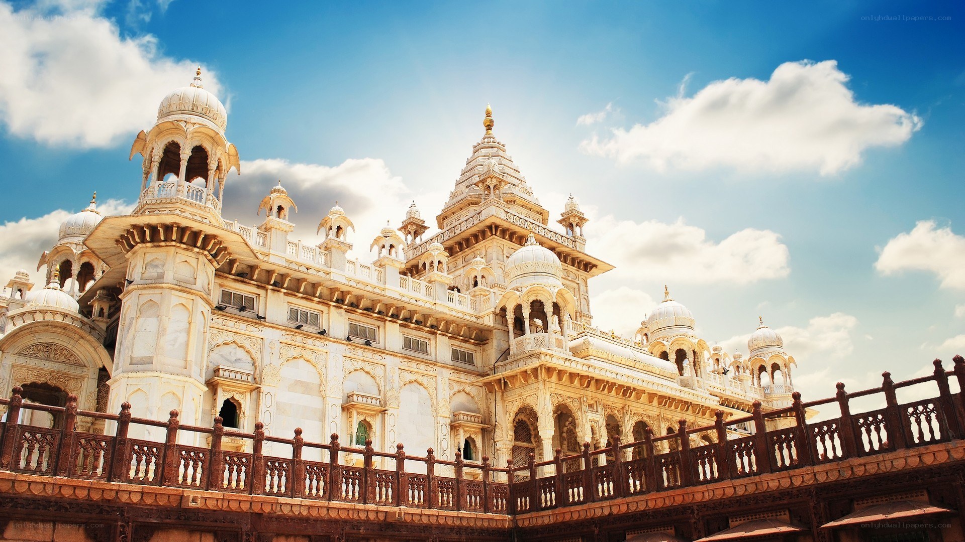 ornate palace under blue sky