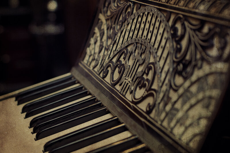 ornate piano keyboard
