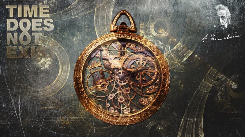 Ornate Pocket Watch — Gold, Dramatic, Digital Art, Text