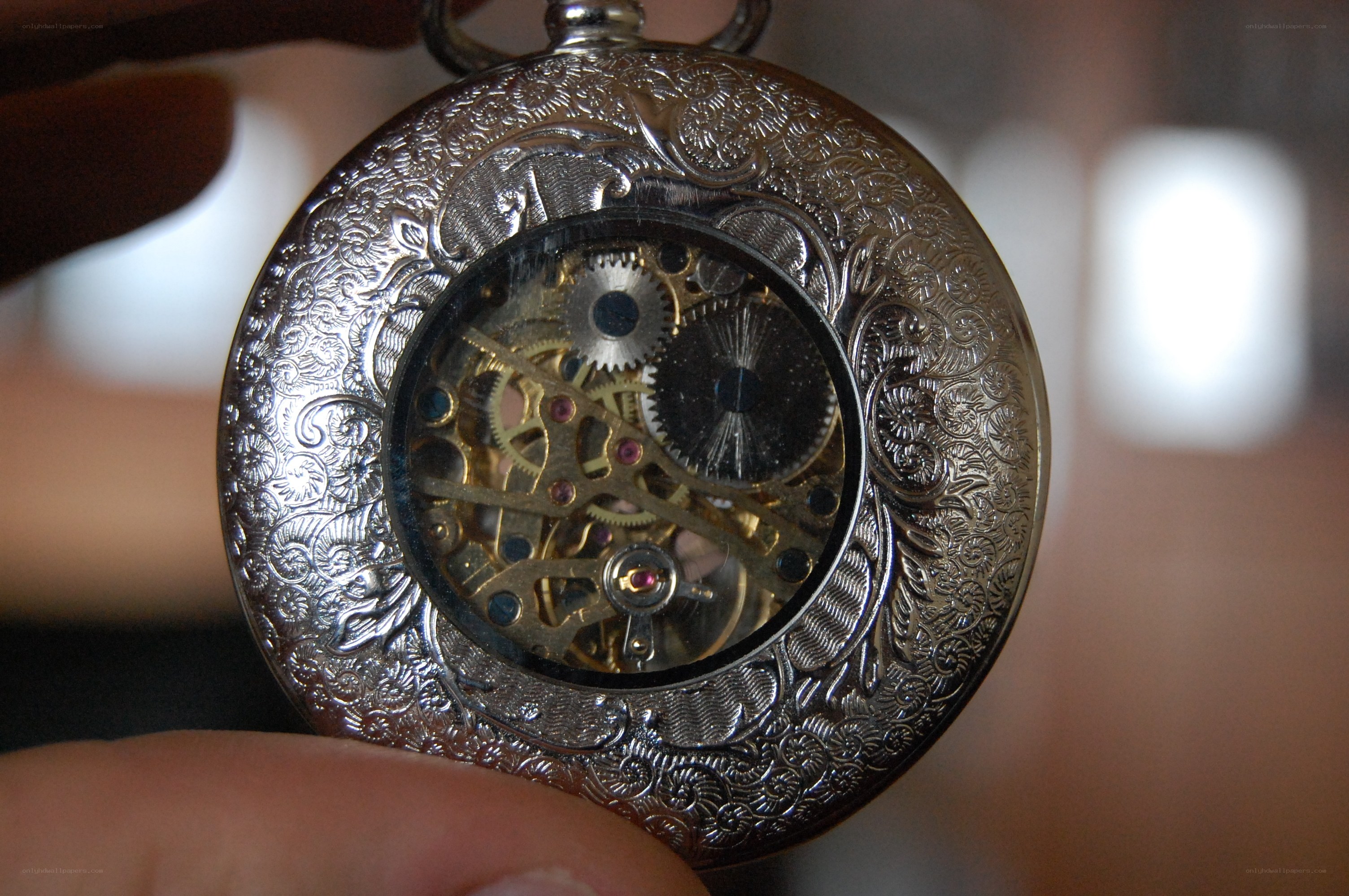 ornate pocket watch mechanism