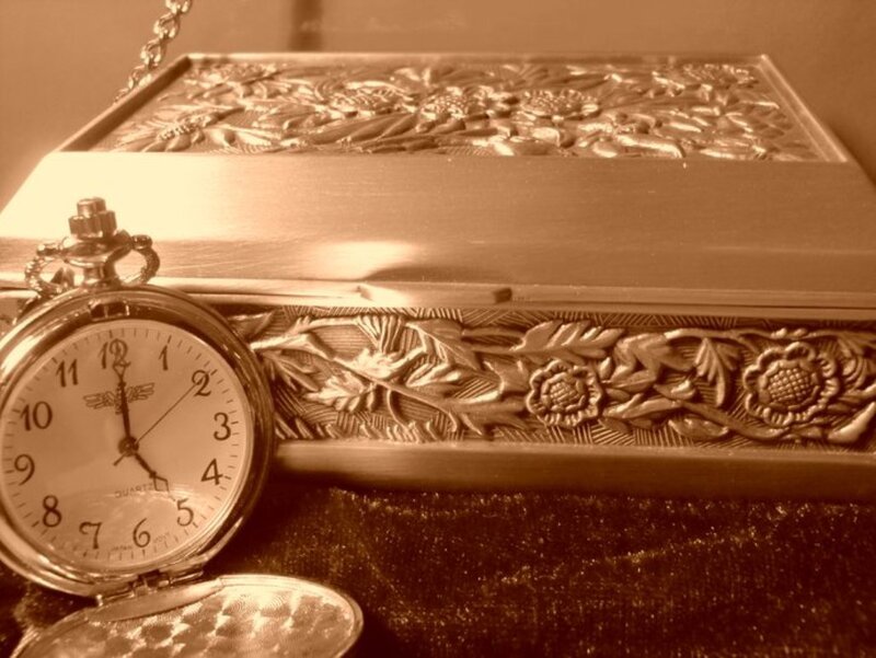 Ornate Pocket Watch — Sepia