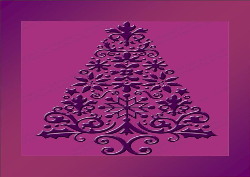 ornate purple christmas tree