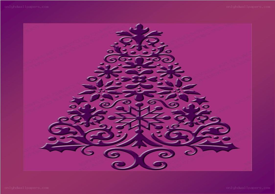 ornate purple christmas tree