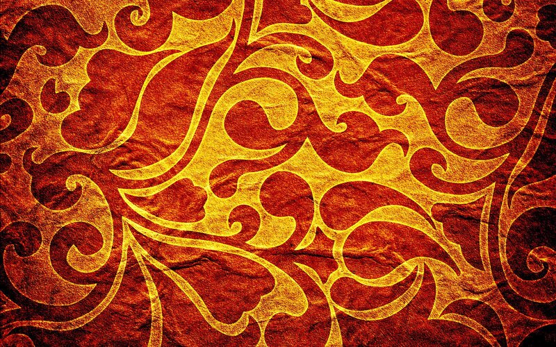 ornate red and gold pattern